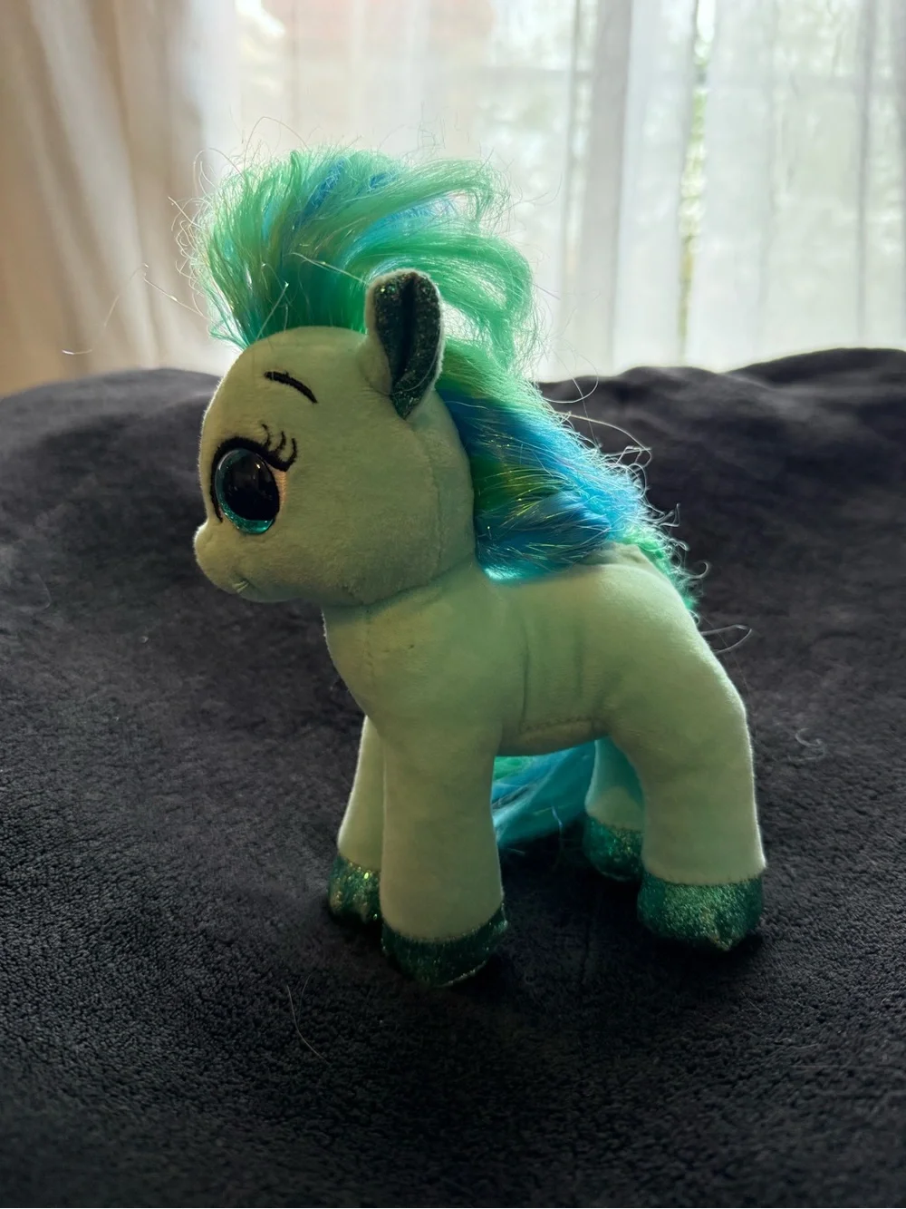 TY Beanie Boo Topaz the Teal Pony Horse Plush 6 inch - No tag